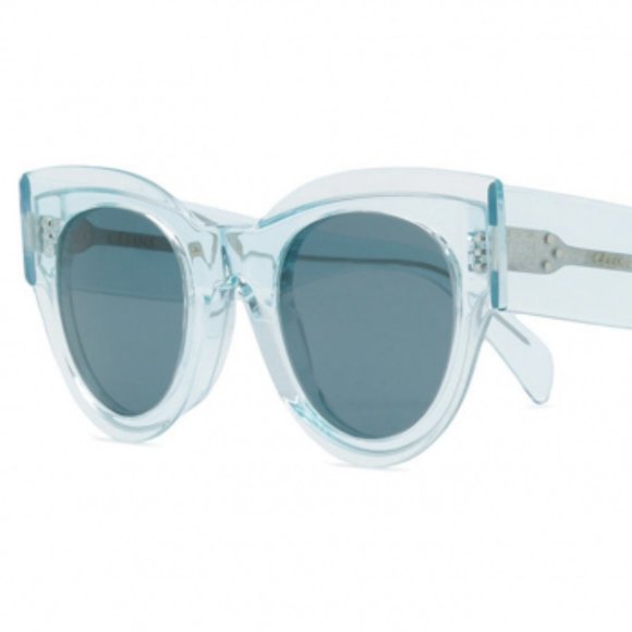 NEW CELINE CL40008I 86V Crystal Powder Blue/Blue Sunglasses 48mm - Picture 1 of 9